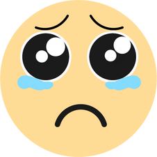 Teary Eyed Sad Emoticon